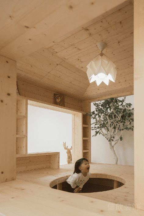 原木風(fēng)裝修設(shè)計童趣木屋活動娛樂教室