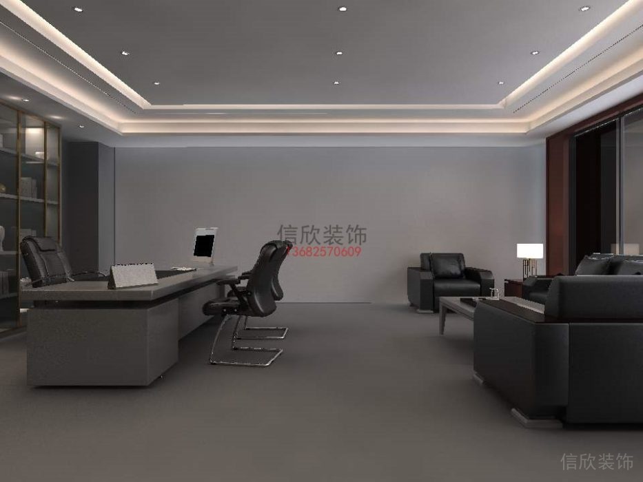 深圳辦公室裝修-董事長(zhǎng)室-易明科技公司