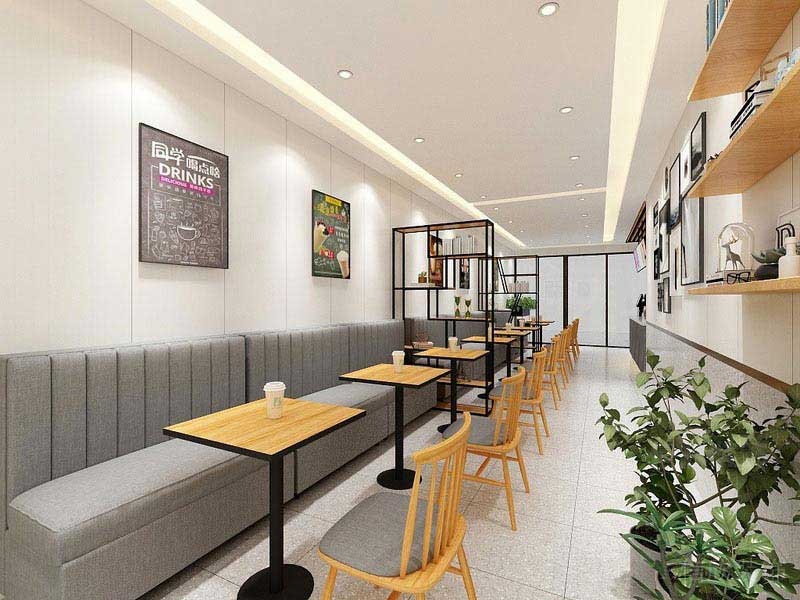 餐廳長條卡座設(shè)計(jì)效果