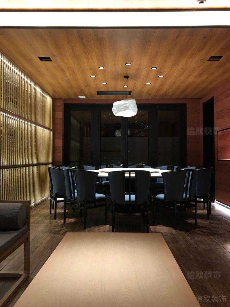 餐廳新中式風(fēng)包房效果圖