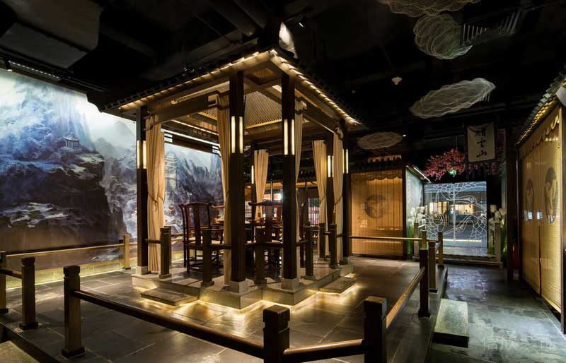 新中式風(fēng)格餐飲空間特色茶藝區(qū)