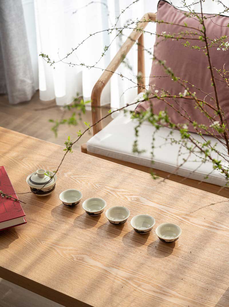 深圳龍崗北歐輕奢風(fēng)家庭新房裝修設(shè)計(jì)茶椅