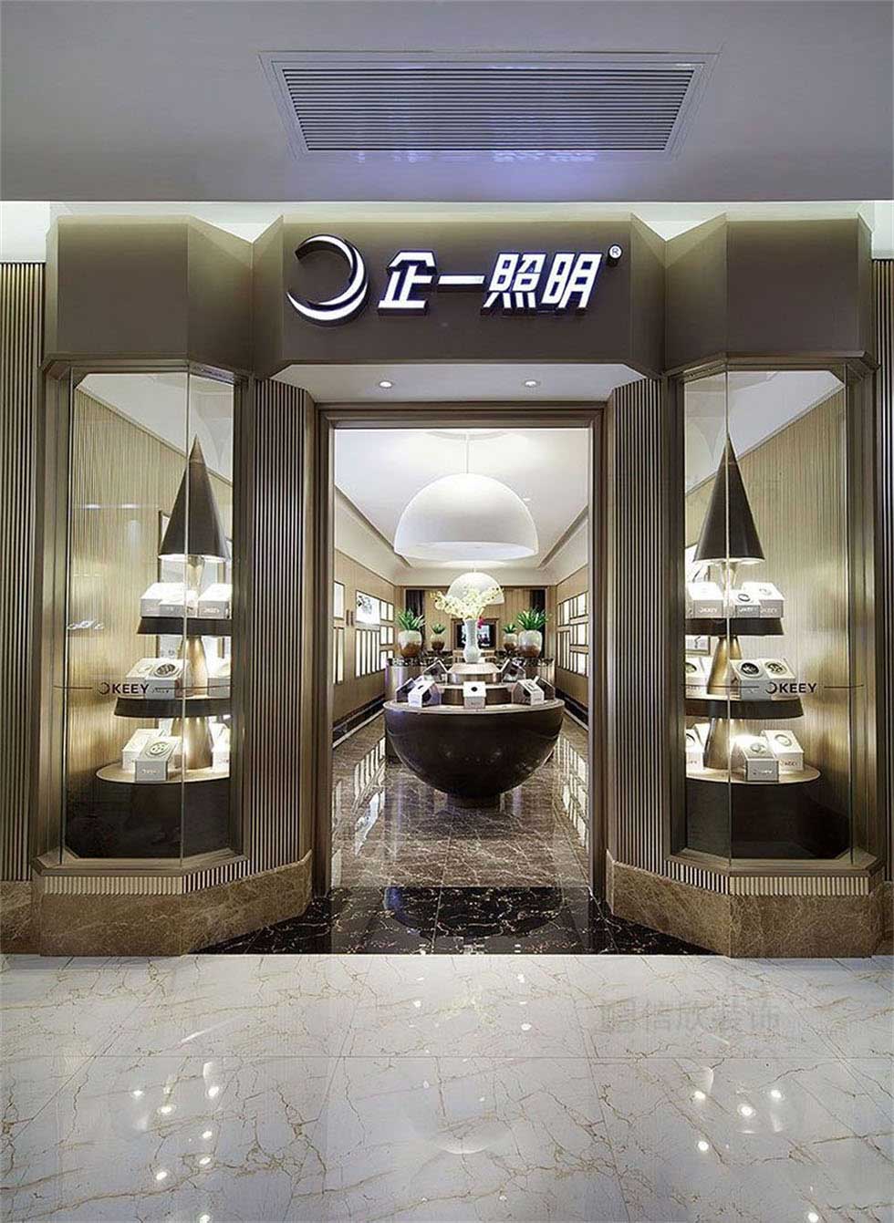 燈飾照明展廳門(mén)面裝修設(shè)計(jì) 燈飾照明展廳門(mén)面裝修設(shè)計(jì)