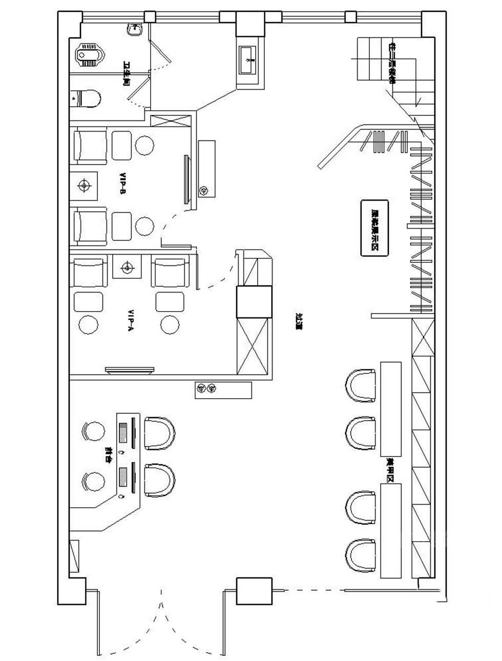 店鋪裝修平面設(shè)計(jì)圖