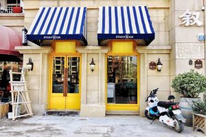 深圳寶安小美發店外立面裝修設計