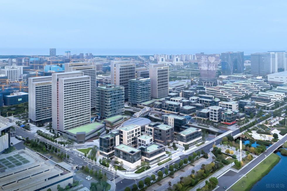 深圳市福田區農科中心商業綜合體數字小鎮裝修設計 街景視角