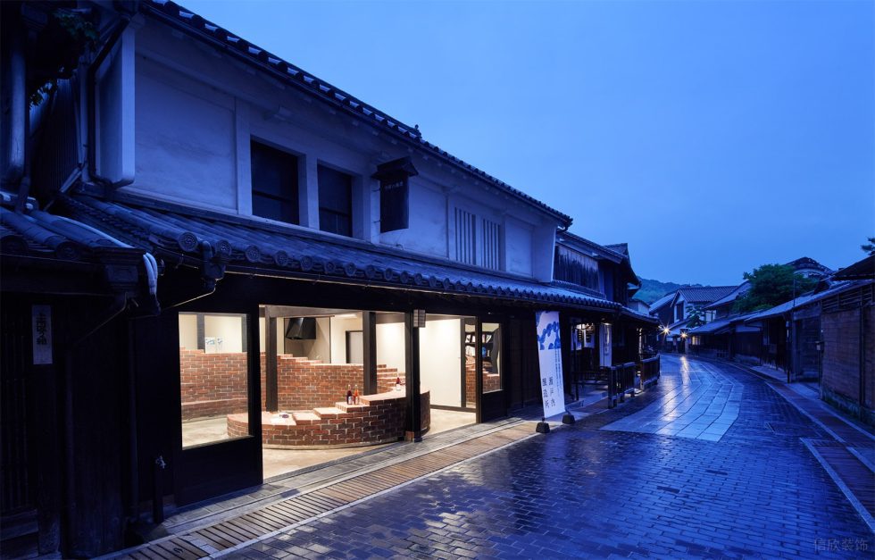 深圳市南山區(qū)前海復(fù)古風(fēng)日式清酒釀造直銷(xiāo)店裝修設(shè)計(jì)-街景視角