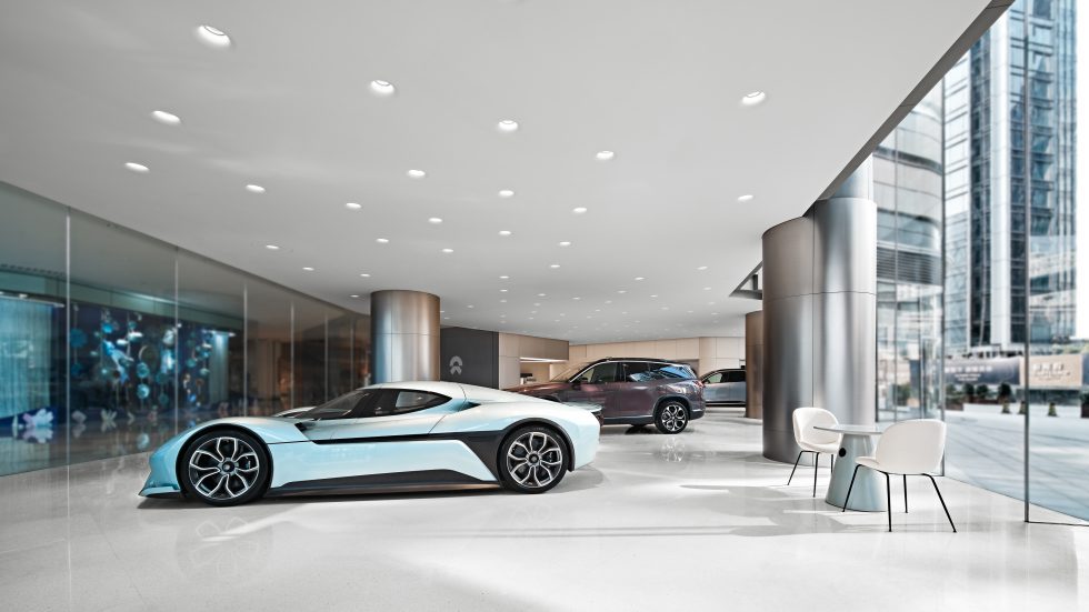 現(xiàn)代時(shí)尚汽車展廳裝修案例 汽車展示區(qū)